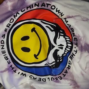 Lavender tie dye grateful dead x China Town Market hoodie